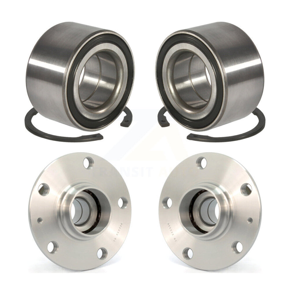 Front Rear Wheel Bearing And Hub Assembly Kit For 2006 Volkswagen GTI K70-101535