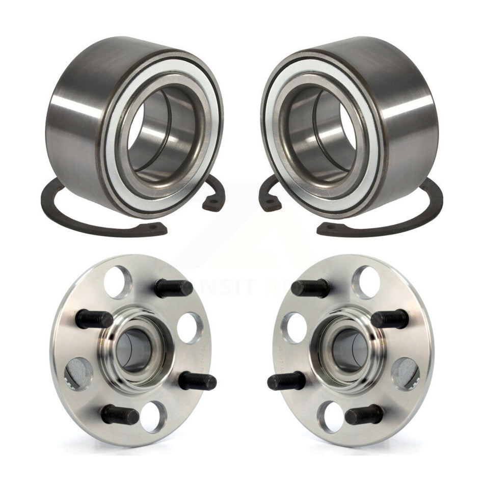 Front Rear Wheel Bearing And Hub Assembly Kit For Honda Civic Acura EL K70-101546