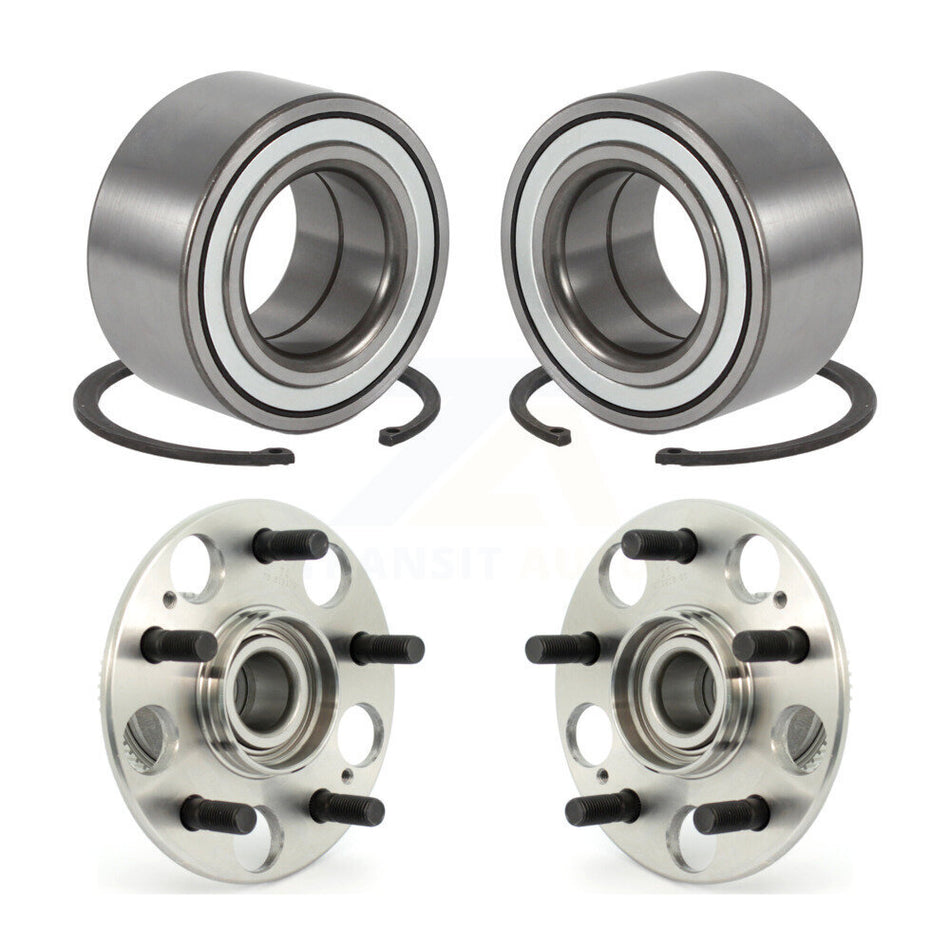 Front Rear Wheel Bearing And Hub Assembly Kit For Honda Accord Acura TL K70-101564