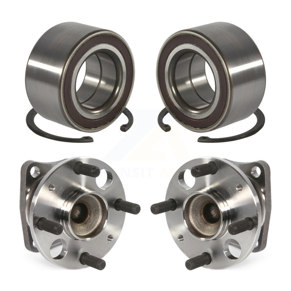 Front Rear Wheel Bearing And Hub Assembly Kit For 2011-2014 Mazda 2 K70-101572