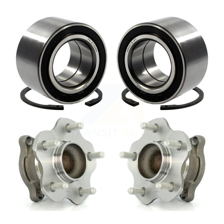 Front Rear Wheel Bearing And Hub Assembly Kit For Nissan Altima Maxima K70-101577