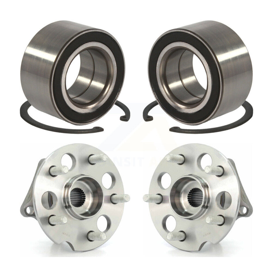 Front Rear Wheel Bearing And Hub Assembly Kit For 2004-2010 Toyota Sienna AWD K70-101585