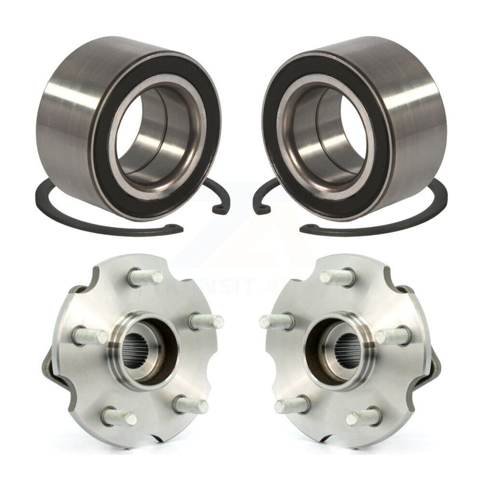 Front Rear Wheel Bearing And Hub Assembly Kit For Toyota Matrix Pontiac Vibe AWD with 2.4L K70-101593