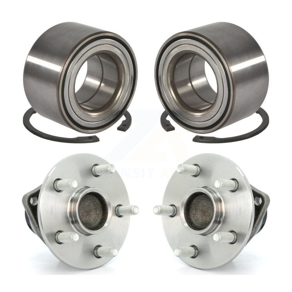 Front Rear Wheel Bearing And Hub Assembly Kit For 2003-2008 Toyota Corolla Matrix Pontiac Vibe K70-101600