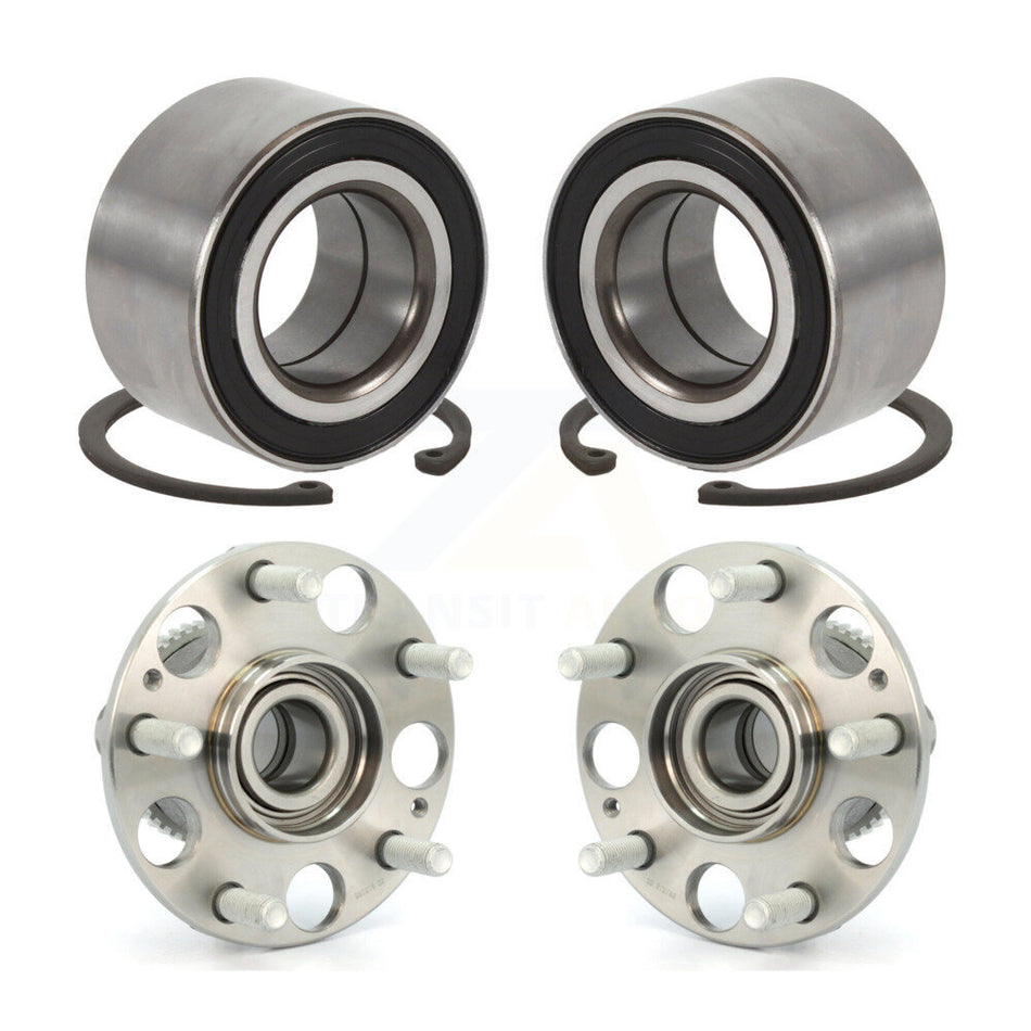 Front Rear Wheel Bearing And Hub Assembly Kit For Honda Accord Acura TL K70-101605