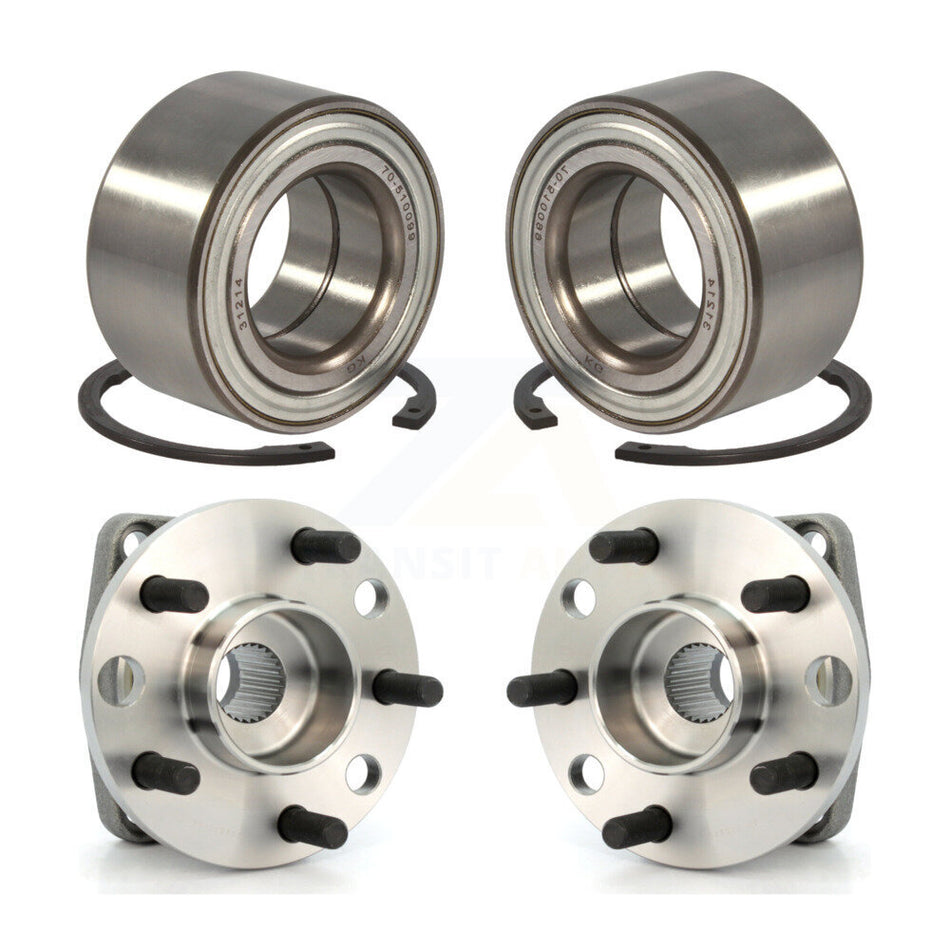 Front Rear Wheel Bearing And Hub Assembly Kit For 2002-2008 Jaguar X-Type K70-101661