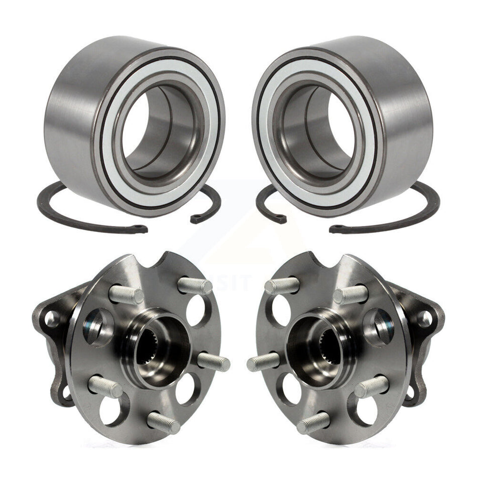 Front Rear Wheel Bearing And Hub Assembly Kit For 2011-2020 Toyota Sienna AWD K70-101665