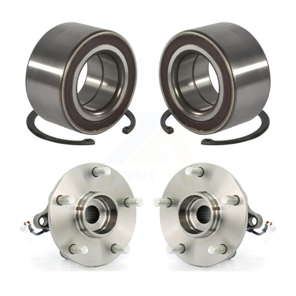 Front Rear Wheel Bearing And Hub Assembly Kit For 2007-2013 Suzuki SX4 AWD K70-101666
