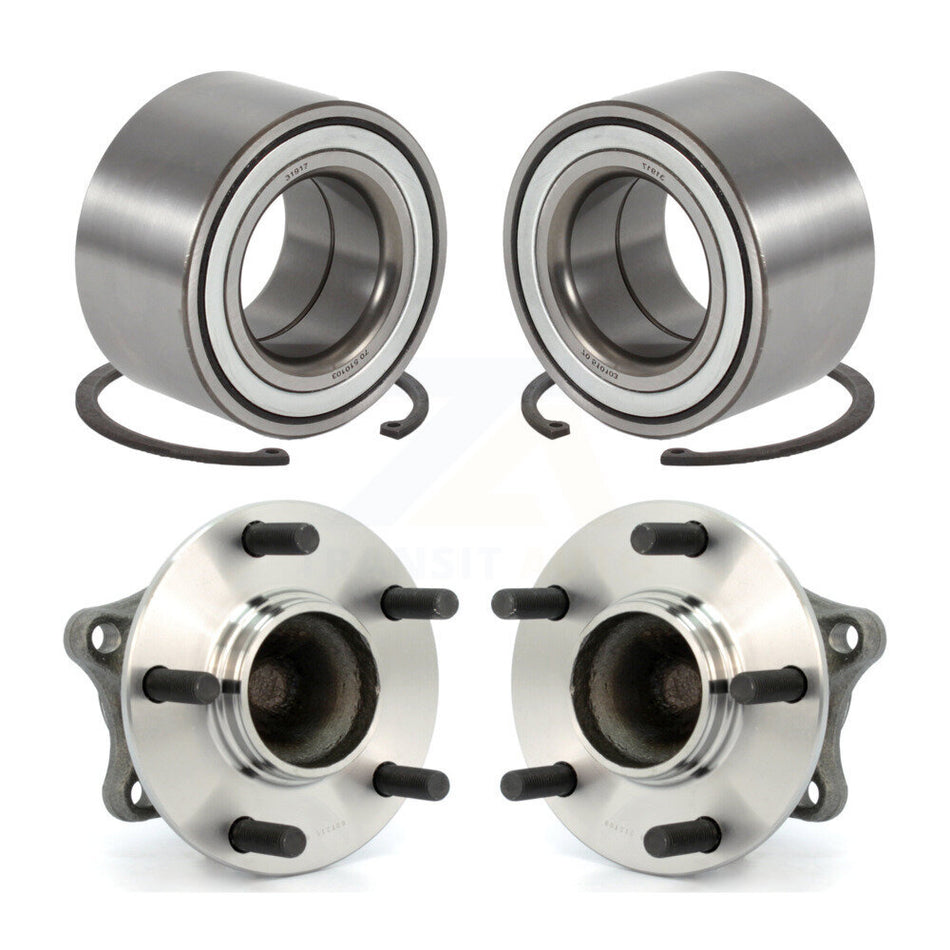 Front Rear Wheel Bearing And Hub Assembly Kit For 2009-2013 Mazda 6 3.7L K70-101670