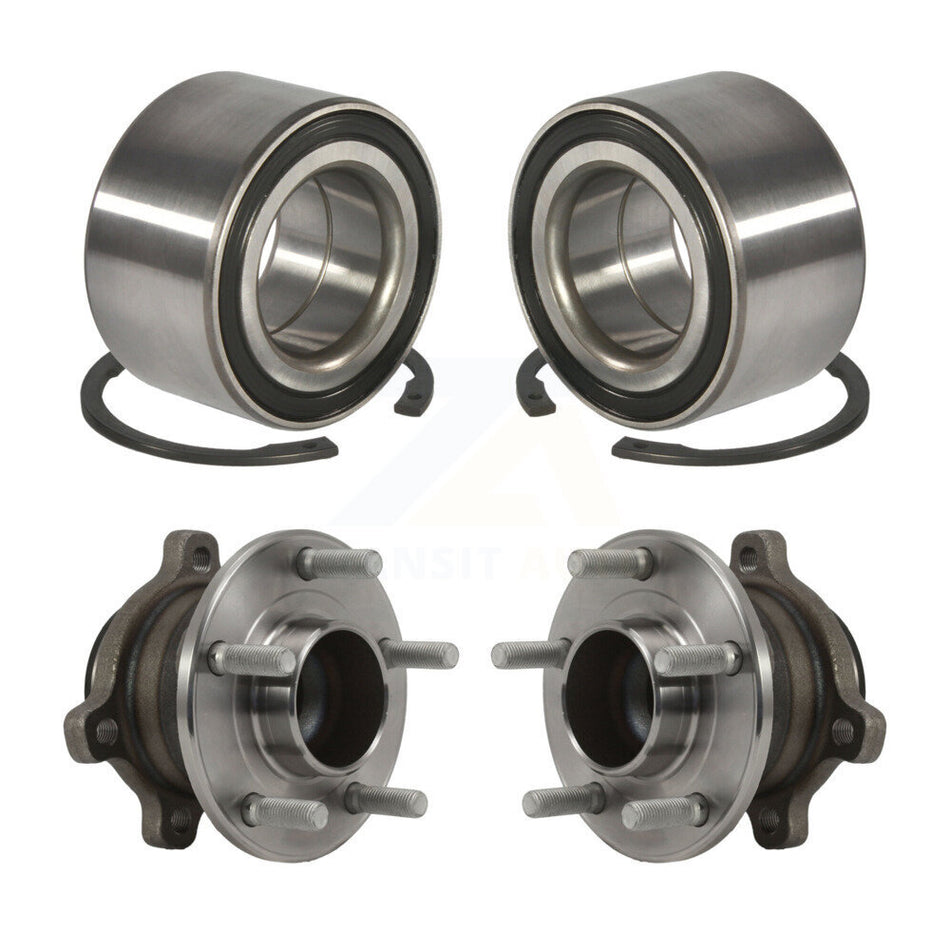 Front Rear Wheel Bearing And Hub Assembly Kit For 2014-2018 Ford Transit Connect K70-101679