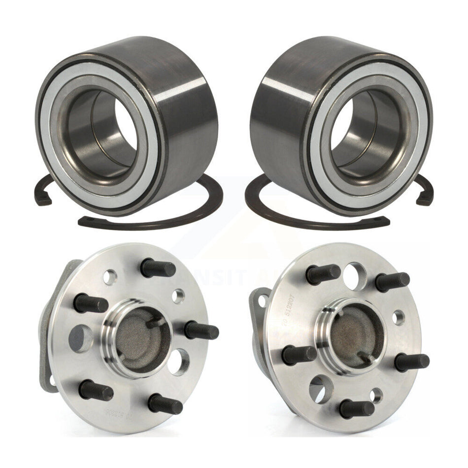 Front Rear Wheel Bearing And Hub Assembly Kit For 2002-2003 Toyota Camry Lexus ES300 K70-101702