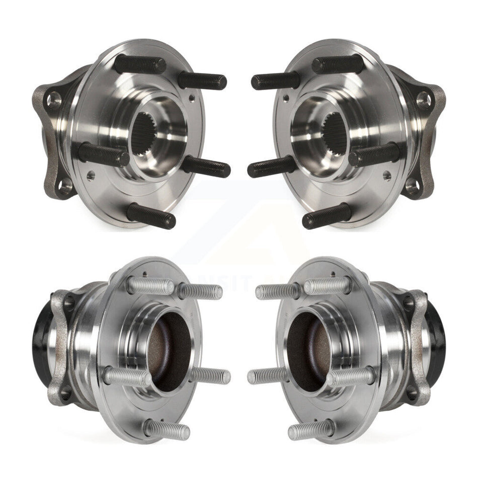 Front Rear Wheel Bearing & Hub Assembly Kit For 2015-2019 Kia Sedona K70-101819