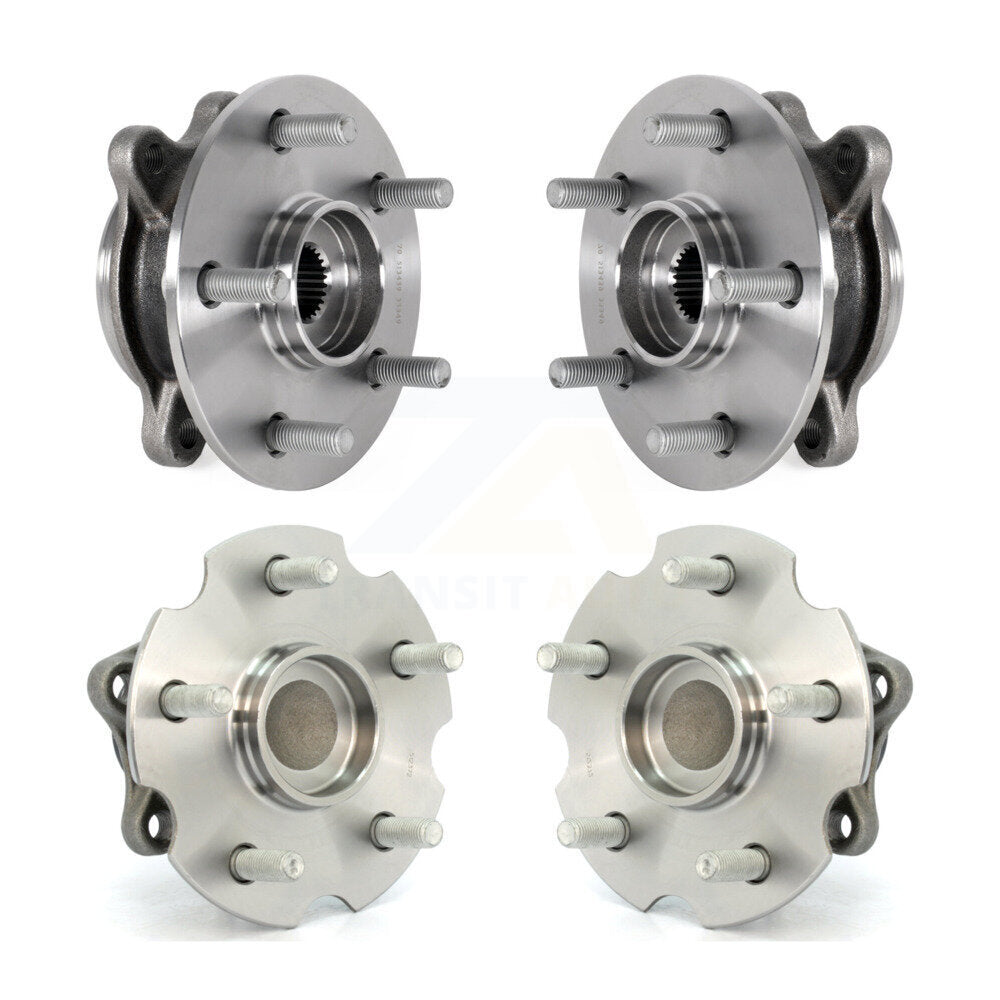 Front Rear Wheel Bearing & Hub Assembly Kit For 2019-2020 Toyota RAV4 FWD with GAS engine K70-101922
