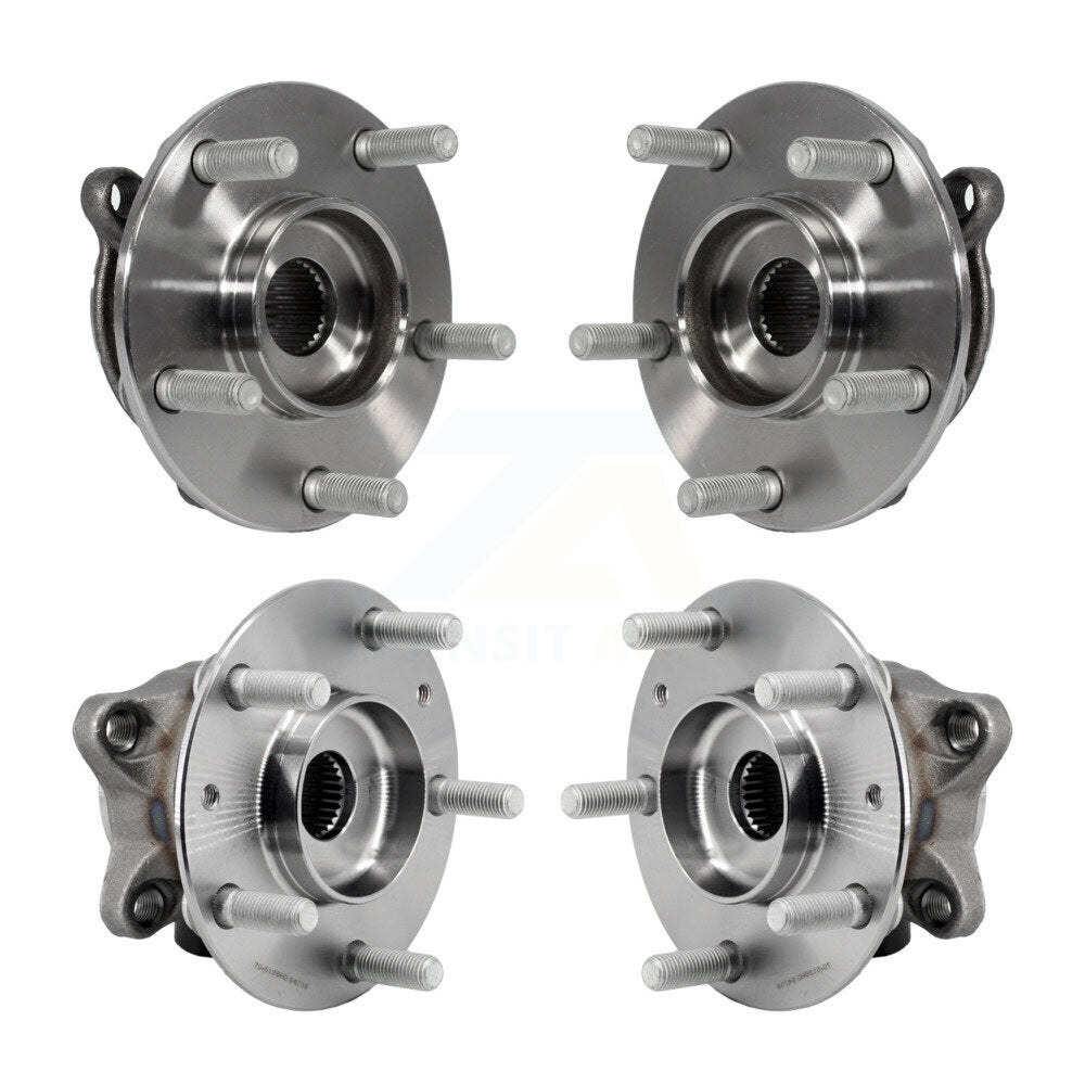 Front Rear Wheel Bearing & Hub Assembly Kit For 2016-2021 Mazda CX-3 AWD K70-101930