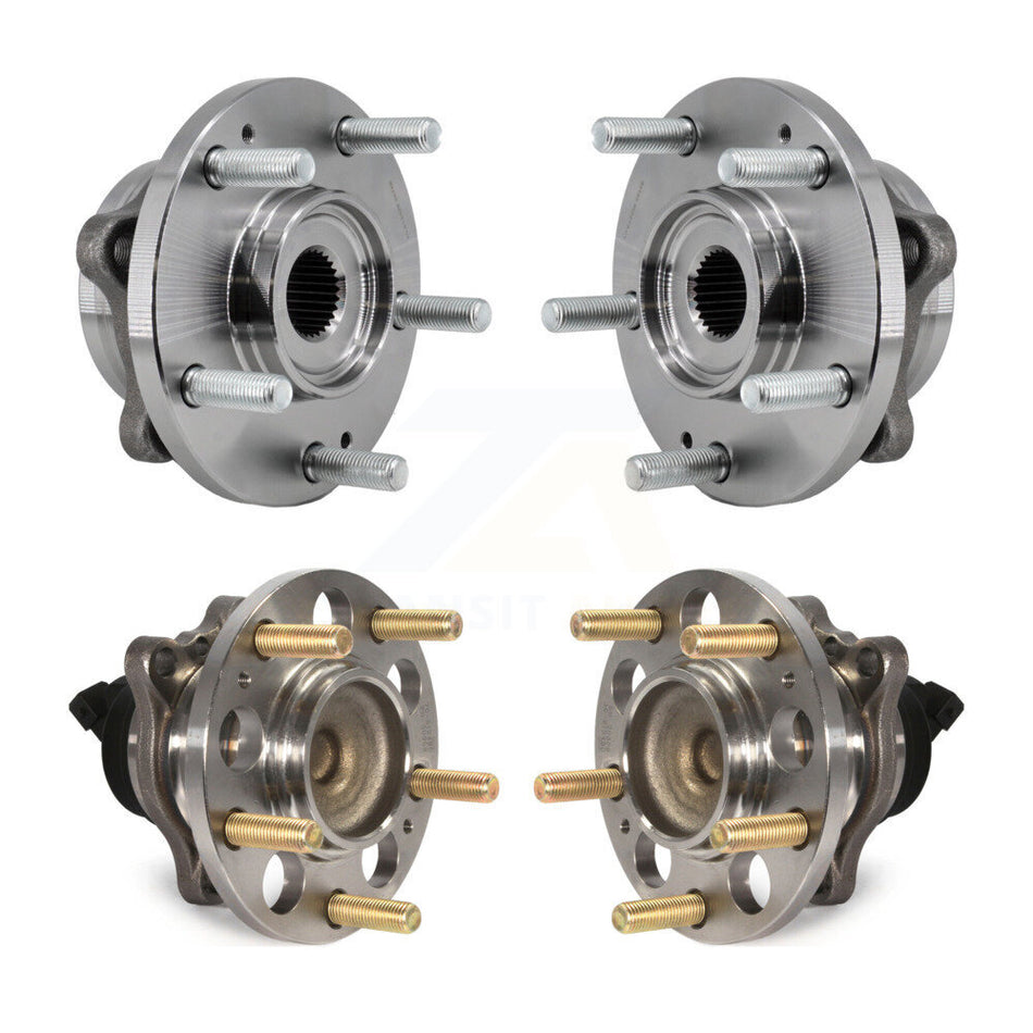 Front Rear Wheel Bearing & Hub Assembly Kit For 2017-2019 Kia Soul K70-101931