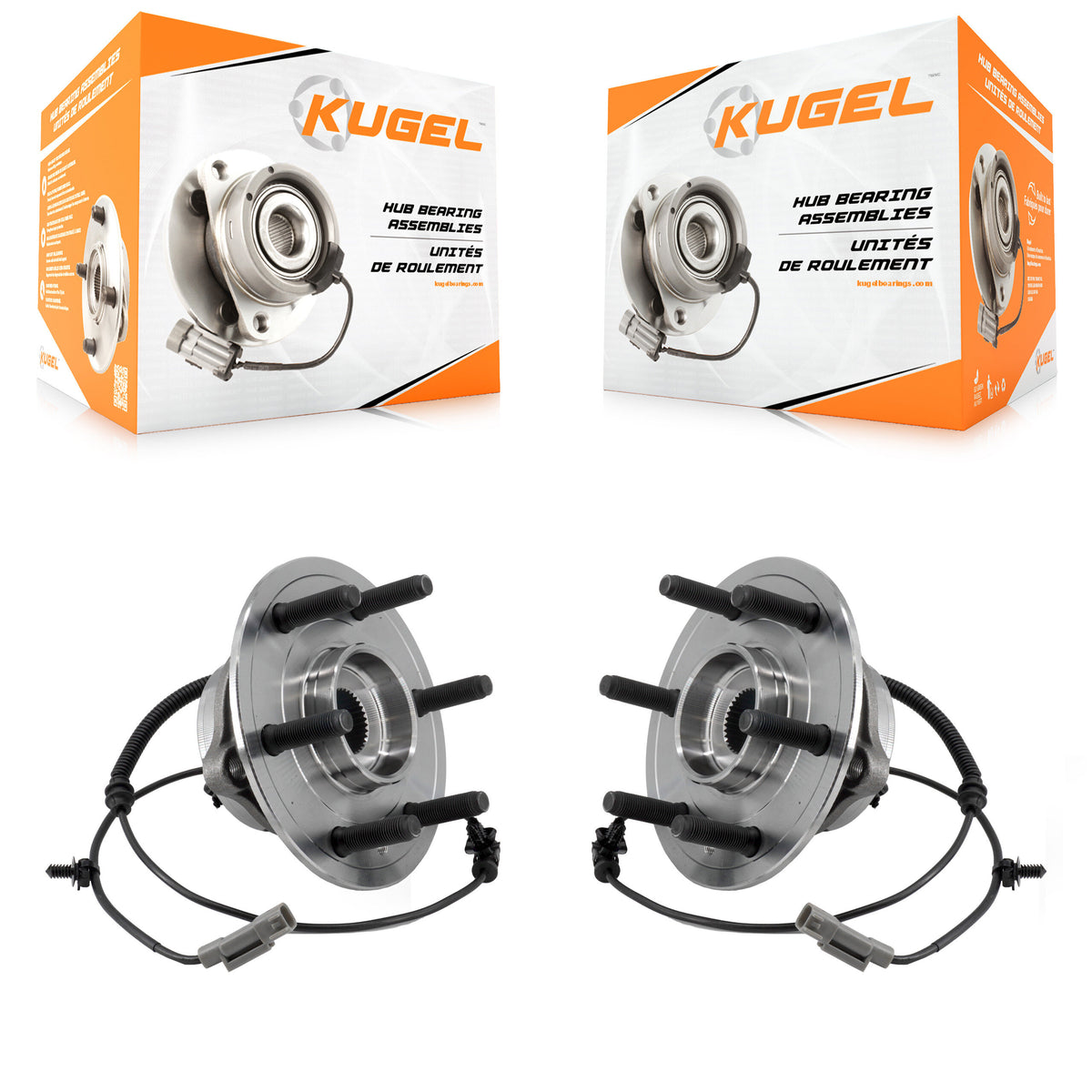Front Wheel Bearing And Hub Assembly Pair For Ram 1500 With 22" Factory Wheels K70-101950