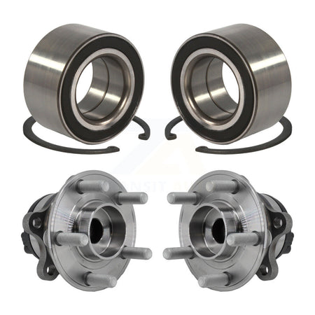 Front Rear Wheel Bearing And Hub Assembly Kit For 2015 Ford Edge FWD K70-101983