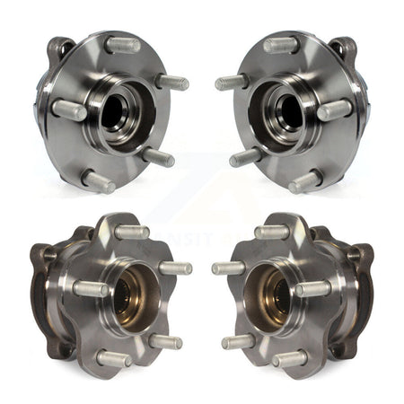 Front Rear Wheel Bearing & Hub Assembly Kit For 2006-2007 INFINITI M35 RWD K70-101992