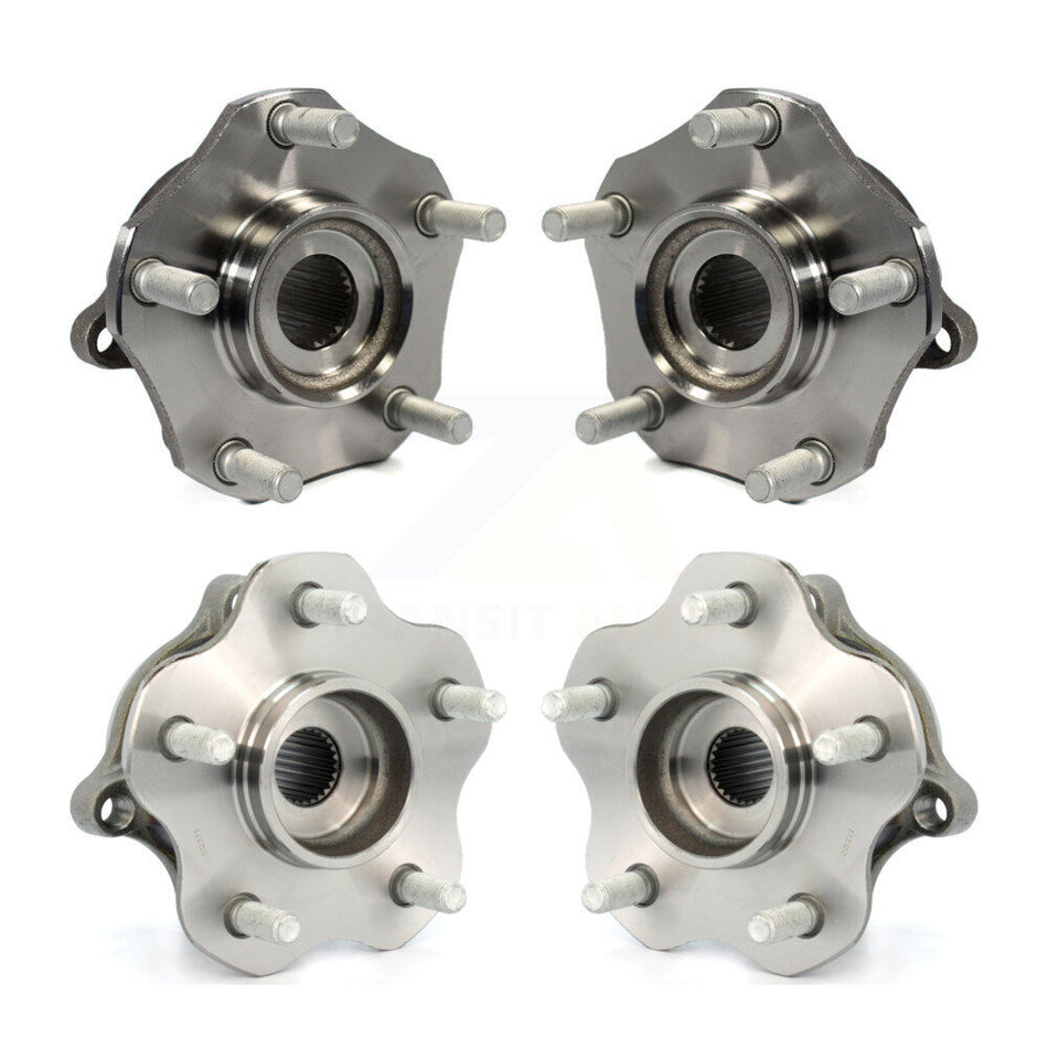 Front Rear Wheel Bearing & Hub Assembly Kit For Nissan Rogue Vehicles Manufactured In USA K70-101998