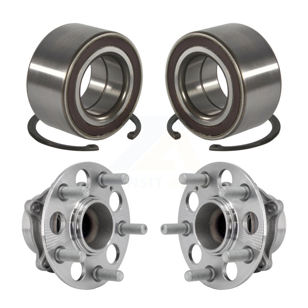 Front Rear Wheel Bearing And Hub Assembly Kit For 2018-2024 Honda Odyssey K70-102018