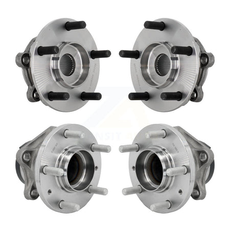 Front Rear Wheel Bearing & Hub Assembly Kit For 2016-2021 Mazda CX-9 FWD K70-102030