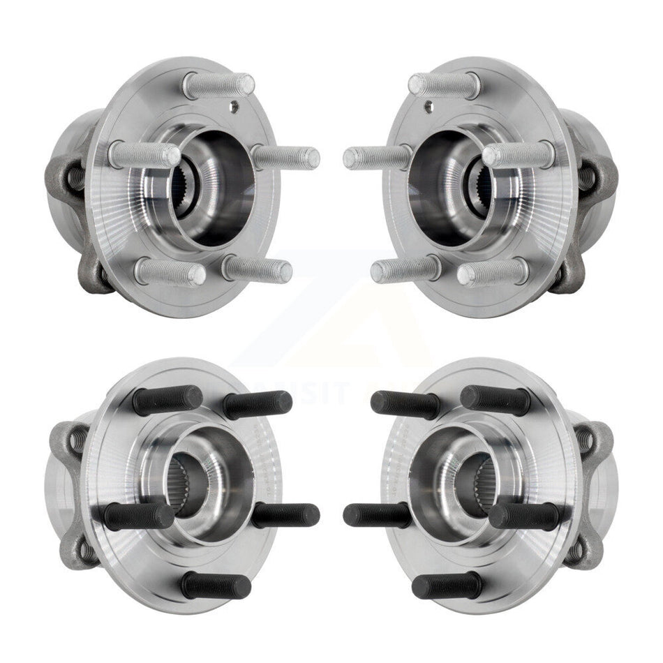 Front Rear Wheel Bearing & Hub Assembly Kit For Ford Explorer Police Interceptor Utility K70-102036
