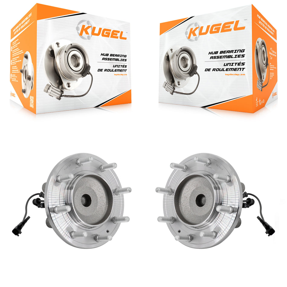 Front Wheel Bearing And Hub Assembly Pair For GMC Sierra 3500 HD Chevrolet Silverado RWD K70-102071