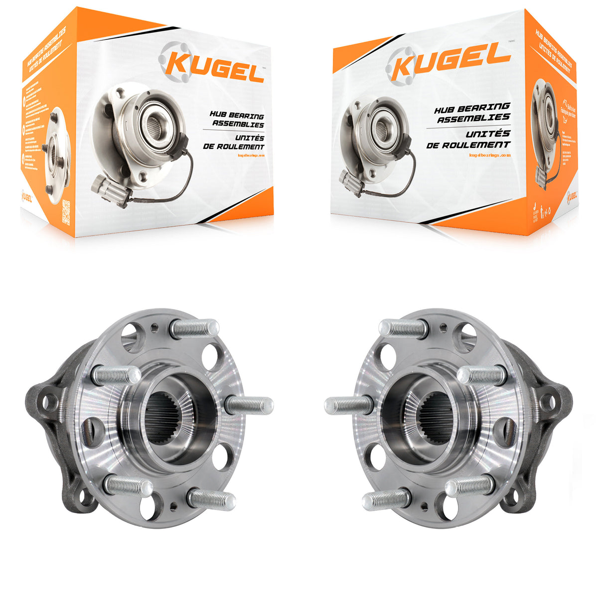 Rear Wheel Bearing And Hub Assembly Pair For Hyundai Genesis G80 K70-102105