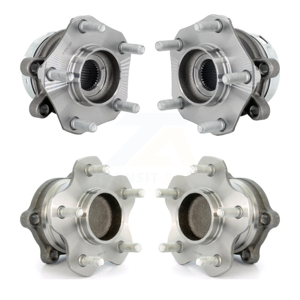 Front Rear Wheel Bearing And Hub Assembly Kit For 2019-2024 Nissan Murano FWD K70-102132