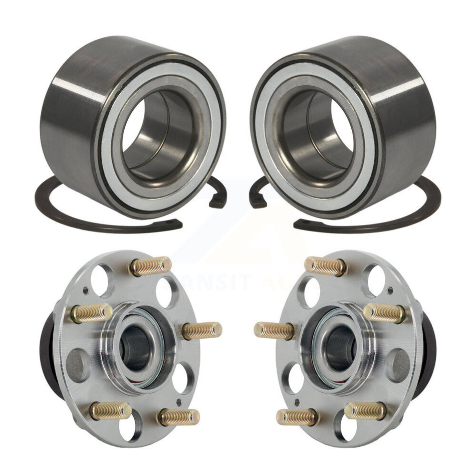 Front Rear Wheel Bearing And Hub Assembly Kit For 2011-2016 Honda CR-Z K70-102135