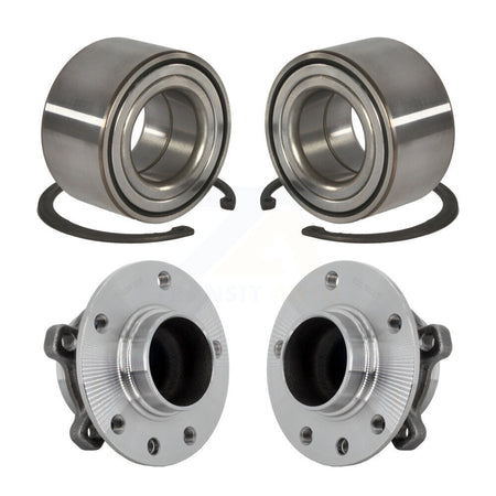 Front Rear Wheel Bearing And Hub Assembly Kit For 2016-2018 Fiat 500X FWD K70-102137