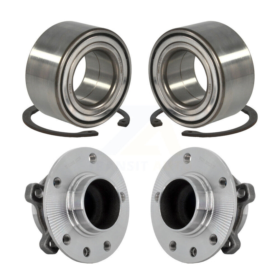 Front Rear Wheel Bearing And Hub Assembly Kit For 2017 Jeep Compass MP body code with FWD K70-102138