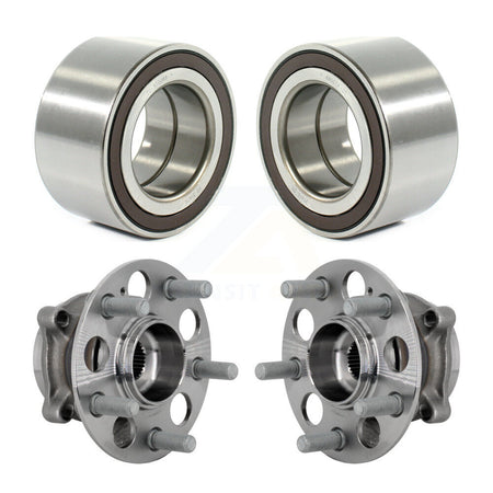 Front Rear Wheel Bearing And Hub Assembly Kit For 2017-2019 Honda Ridgeline AWD K70-102142
