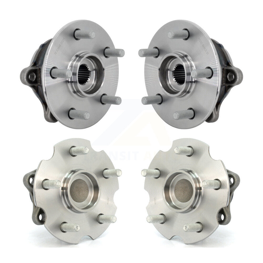 Front Rear Wheel Bearing & Hub Assembly Kit For 2019-2020 Toyota RAV4 FWD with GAS engine K70-102171