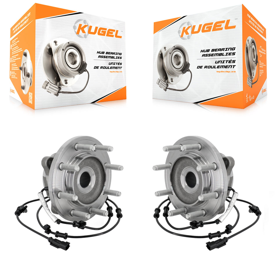 Front Wheel Bearing And Hub Assembly Pair For 2019-2024 Ram 2500 3500 K70-102188