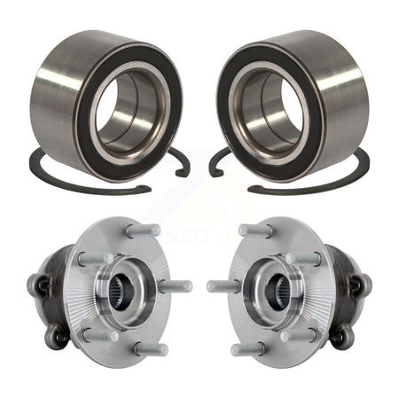Front Rear Wheel Bearing And Hub Assembly Kit For 2016-2018 Mazda CX-9 AWD K70-102199