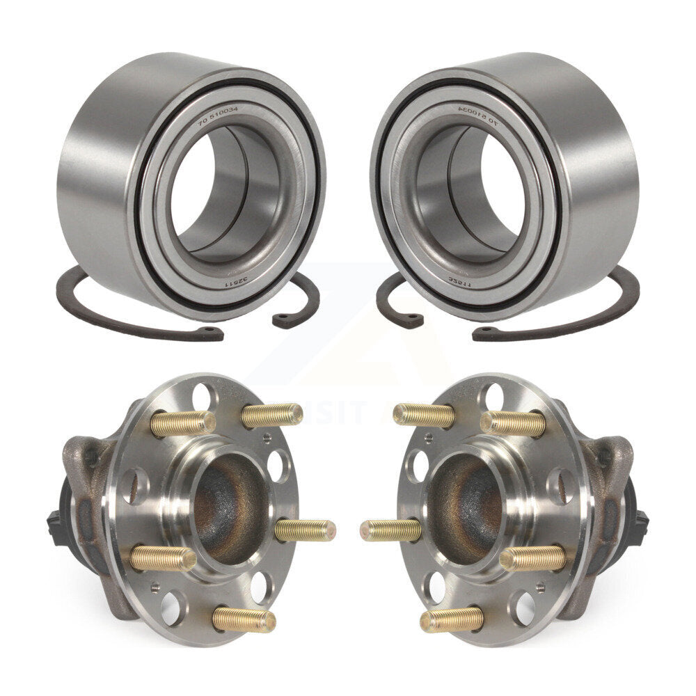Front Rear Wheel Bearing & Hub Assembly Kit For 16-17 Hyundai Tucson FWD with GAS engine K70-102218