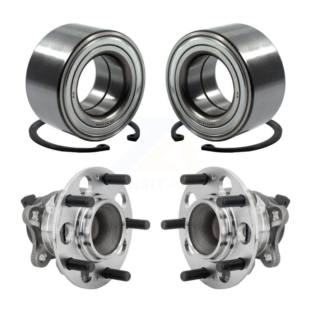 Front Rear Wheel Bearing And Hub Assembly Kit For 2019 Kia Forte 1.6L K70-102220