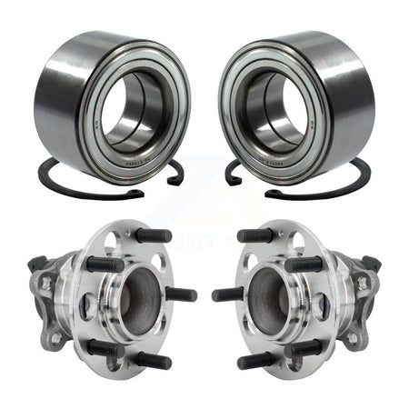 Front Rear Wheel Bearing And Hub Assembly Kit For 2019 Kia Forte 1.6L K70-102220
