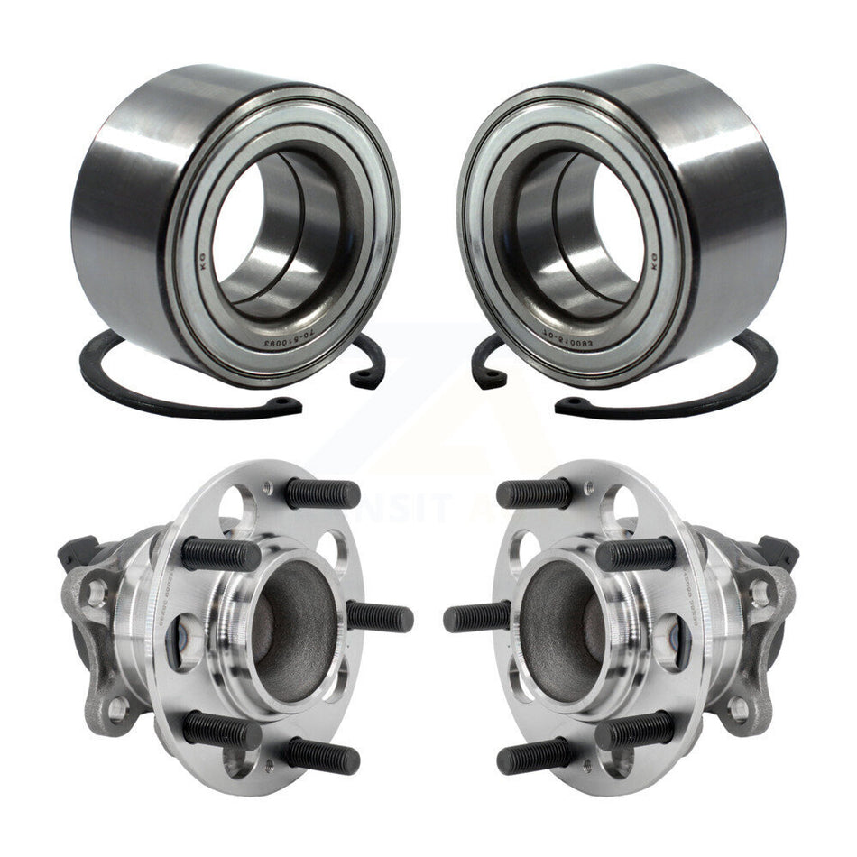 Front Rear Wheel Bearing And Hub Assembly Kit For 2019 Kia Forte 1.6L K70-102220