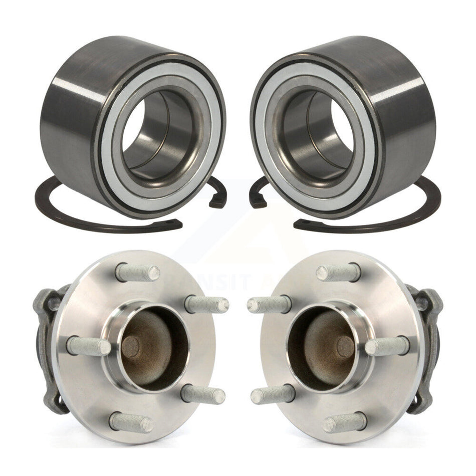 Front Rear Wheel Bearing And Hub Assembly Kit For 2004 Volvo S40 2.5L Old Body Style K70-102223