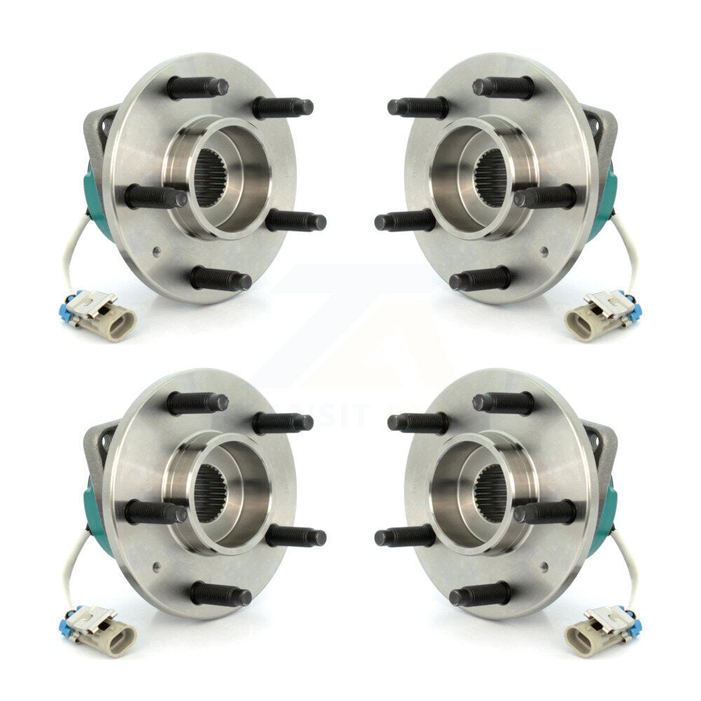 Front Rear Wheel Bearing & Hub Assembly Kit For Cadillac STS AWD with Naturally Aspirated K70-102227