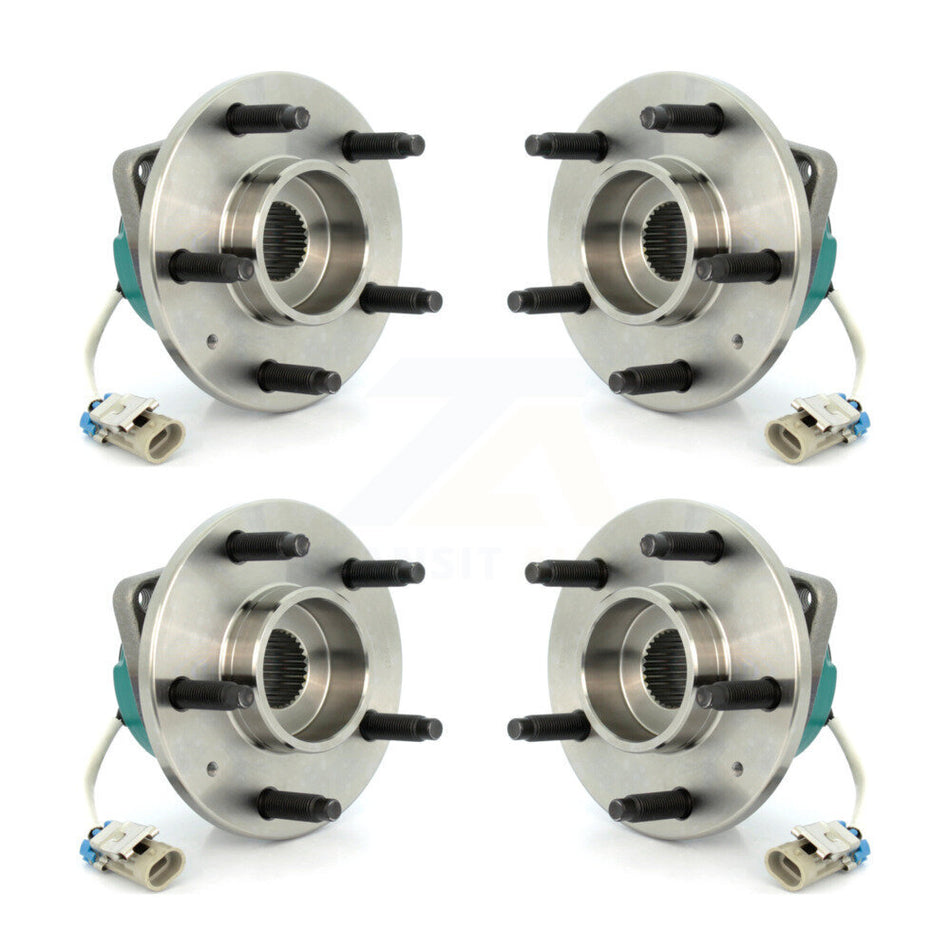 Front Rear Wheel Bearing & Hub Assembly Kit For Cadillac STS AWD with Naturally Aspirated K70-102227