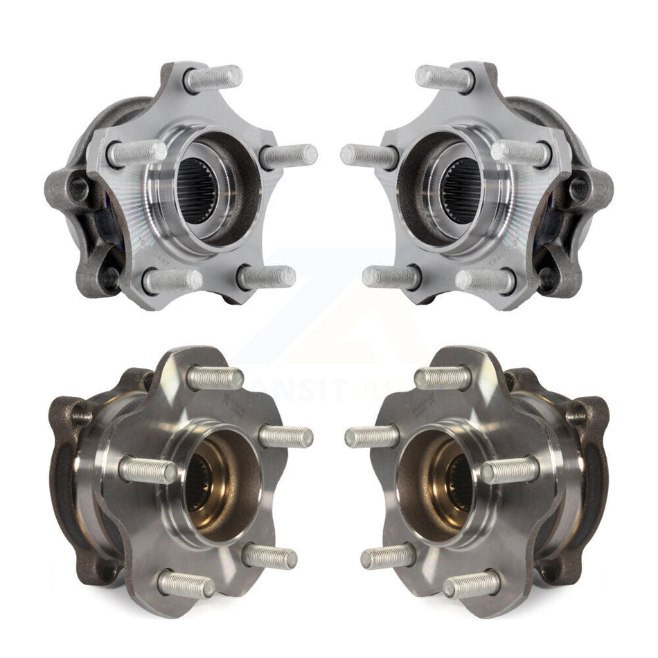 Front Rear Wheel Bearing & Hub Assembly Kit For 2019-2023 Nissan Altima AWD K70-102230