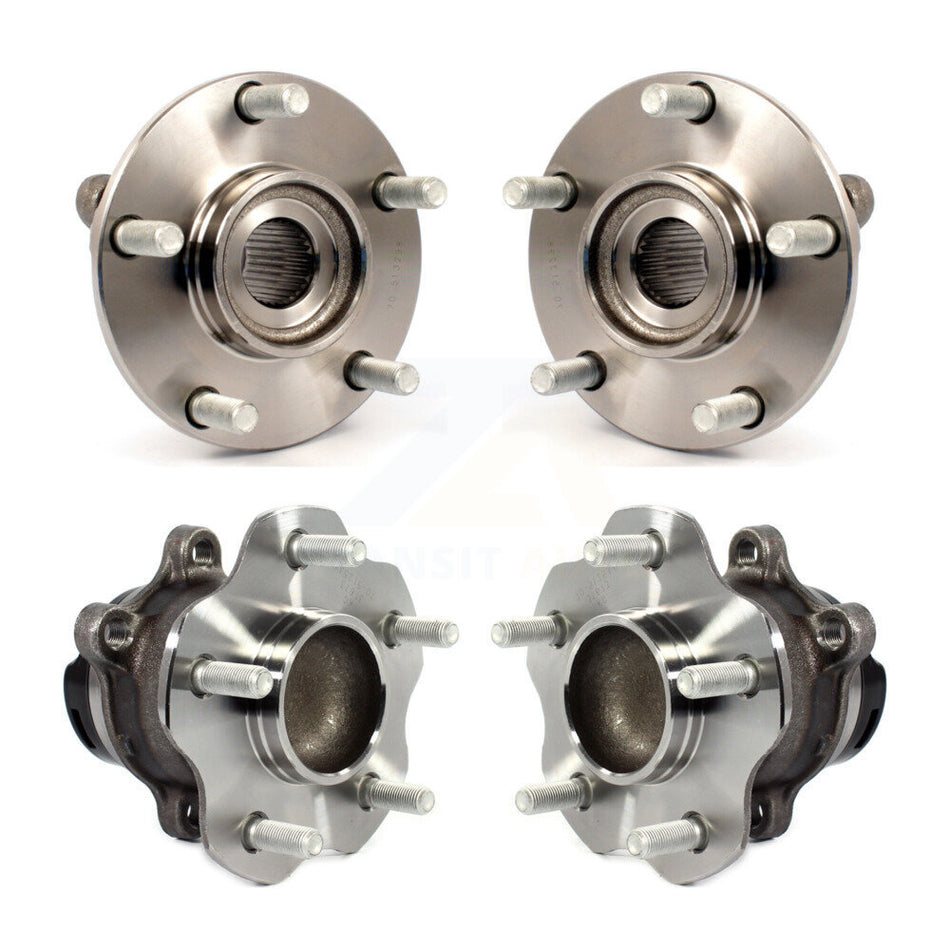 Front Rear Wheel Bearing & Hub Assembly Kit For 2013 Nissan Rogue FWD To 11 12 K70-102240