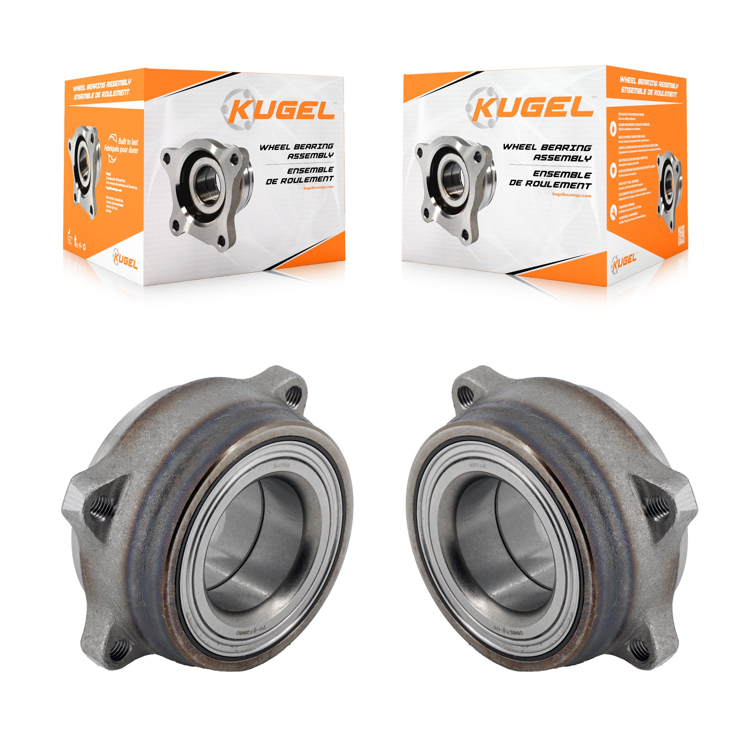 Rear Wheel Bearing Assembly Pair For Mercedes-Benz GLC300 GLC43 AMG E450 E400 E53 S550 K70-102255