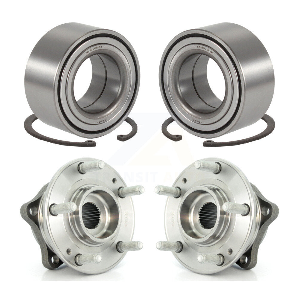 Front Rear Wheel Bearing And Hub Assembly Kit For 2014-2015 Kia Rondo K70-102271