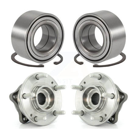 Front Rear Wheel Bearing And Hub Assembly Kit For 2014-2015 Kia Rondo K70-102271