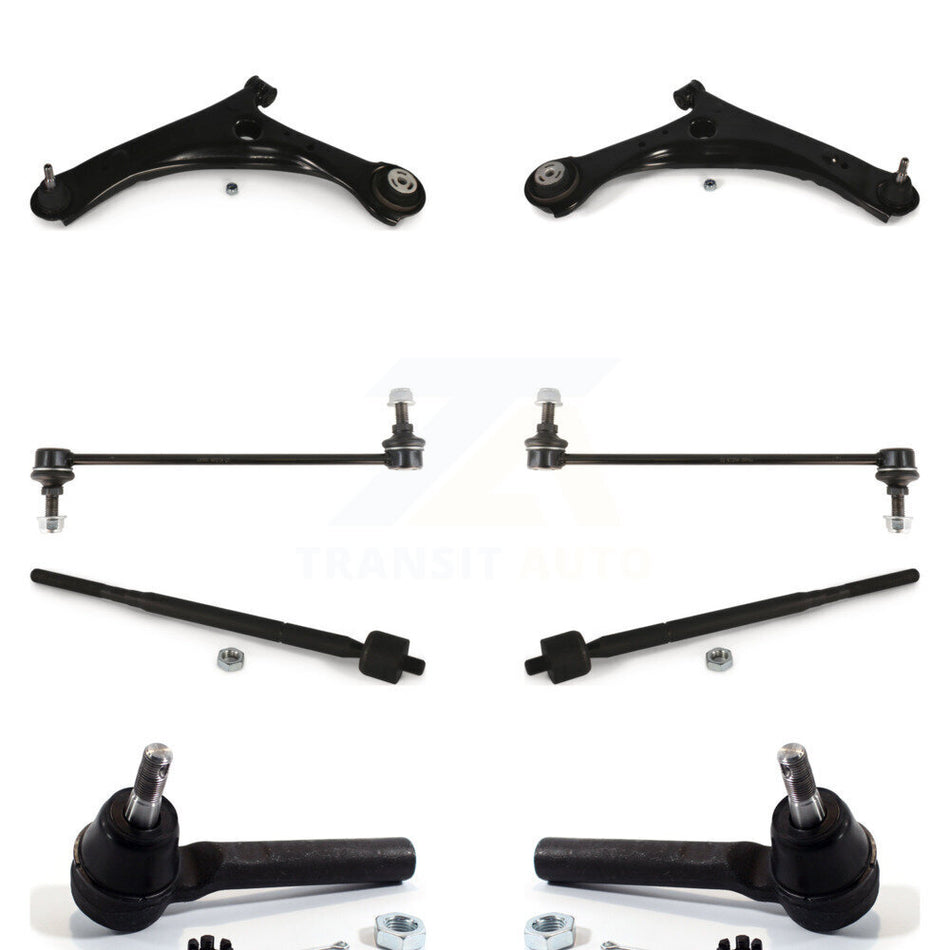 Front Suspension Control Arm And Ball Joint Assembly Steering Tie Rod End Stabilizer Bar Link Kit (8Pc) For Dodge Grand Caravan Chrysler Town & Country Ram C/V K72-100127