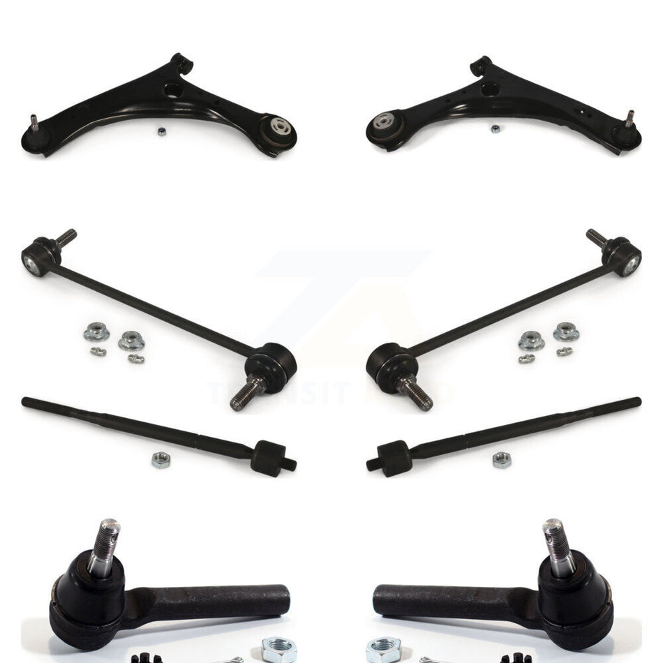 Front Suspension Control Arm And Ball Joint Assembly Steering Tie Rod End Stabilizer Bar Link Kit (8Pc) For Dodge Grand Caravan Chrysler Town & Country Ram C/V K72-100127